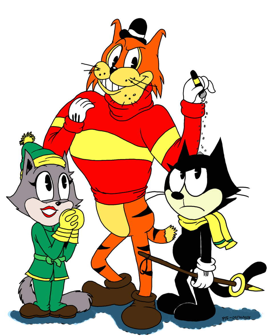 Animated_ Trio_ Cartoon_ Characters PNG Image