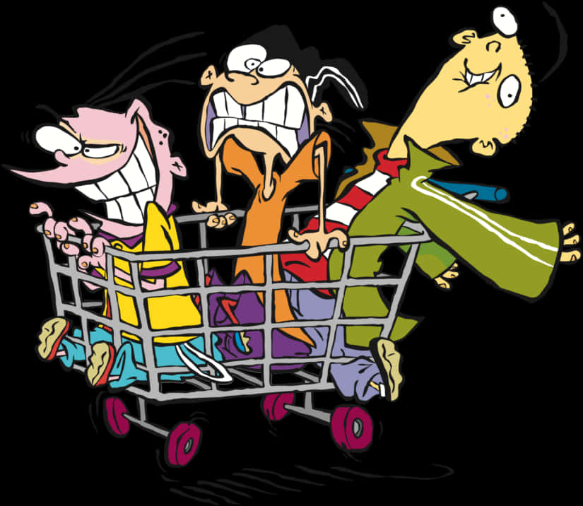 Animated Trioin Shopping Cart PNG Image