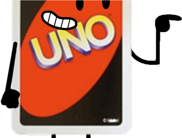 Animated Uno Card Character PNG Image