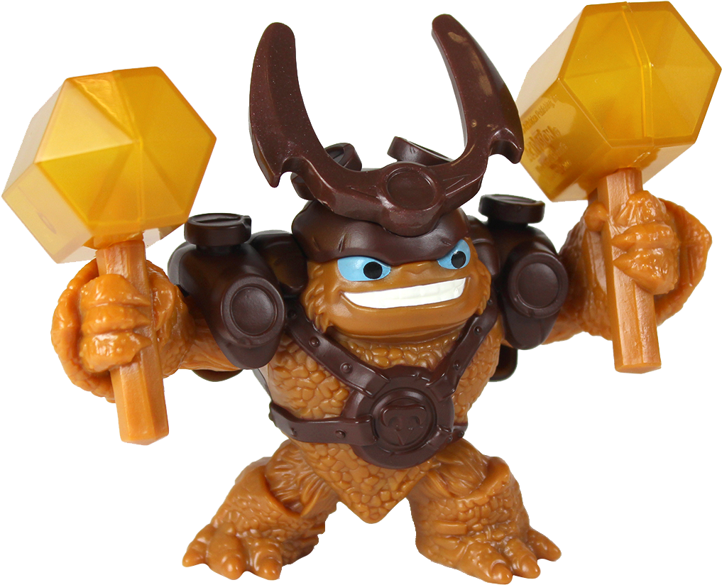 Animated Viking Figure With Hammers PNG Image