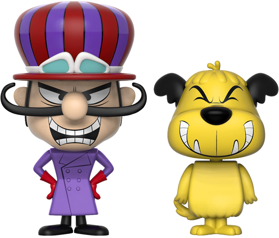 Animated Villainand Dog Figurines PNG Image