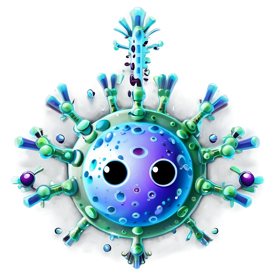 Animated Virus Cartoon Png 06282024 PNG Image