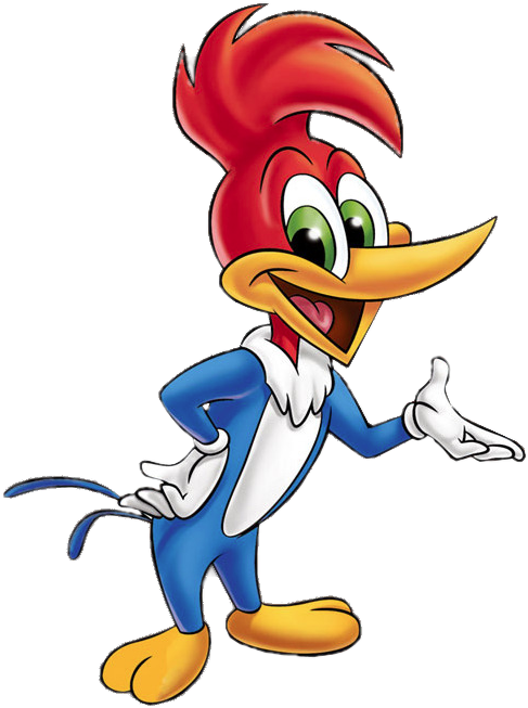 Animated Woodpecker Character PNG Image