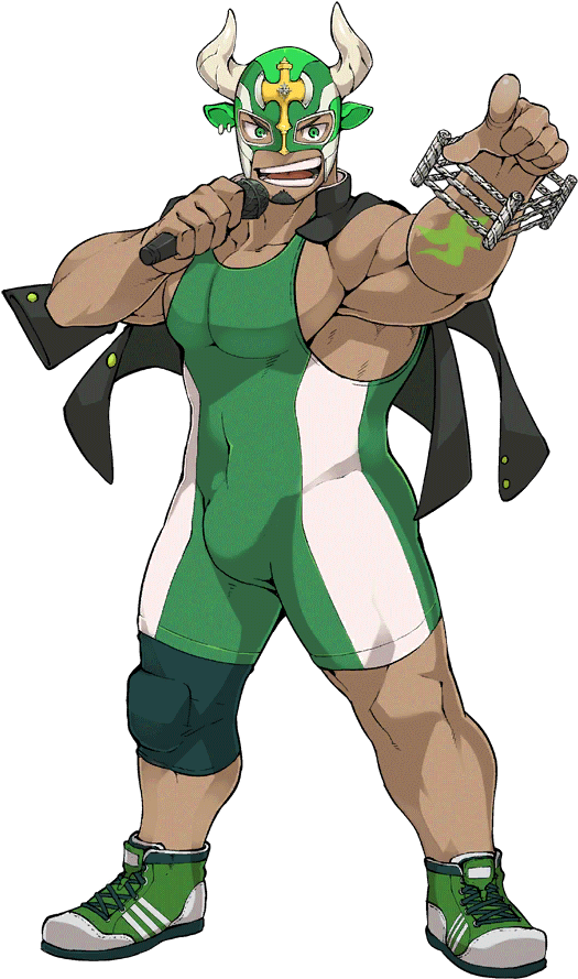 Animated Wrestler Character PNG Image