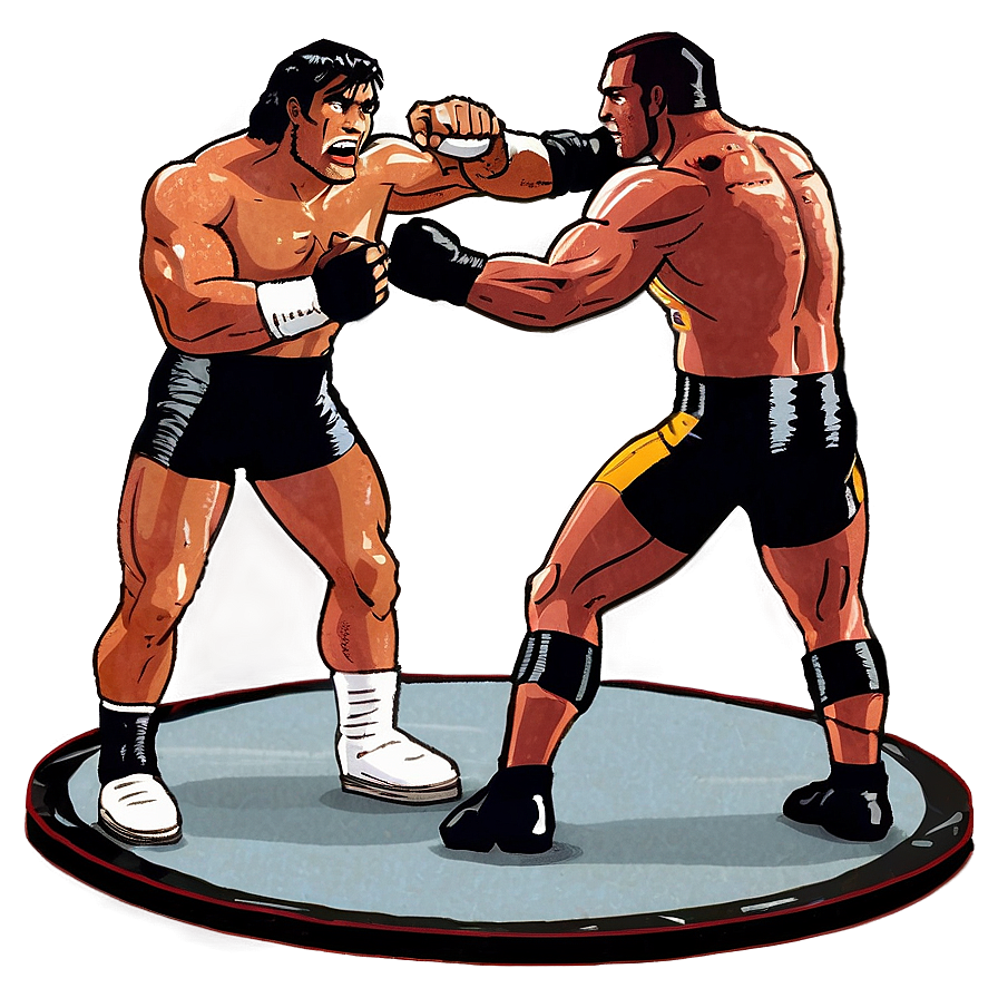 Animated Wrestling Ring Scene Png Pnj PNG Image