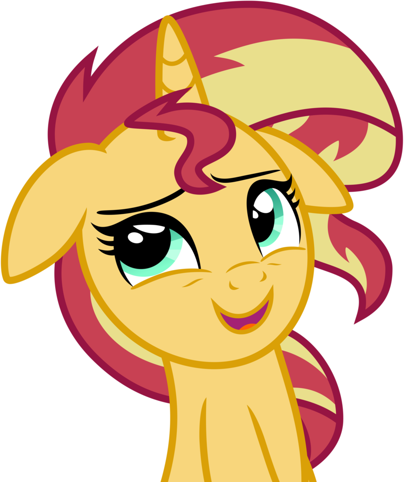 Animated Yellow Pony Smiling PNG Image