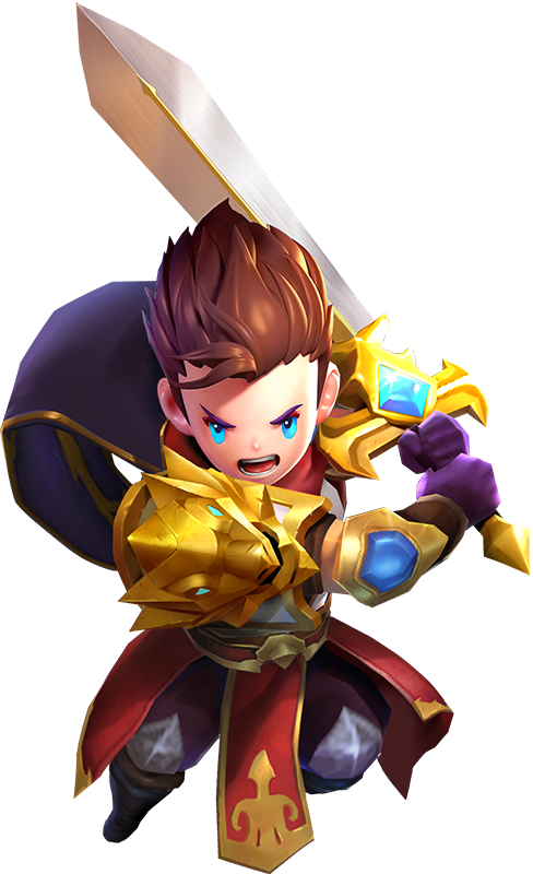 Animated Young Hero With Sword PNG Image