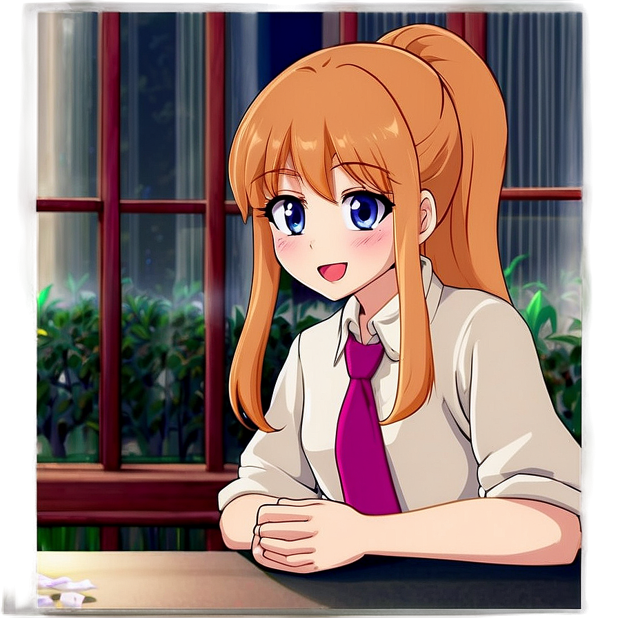 Anime Blush On Date Png 05232024 PNG Image