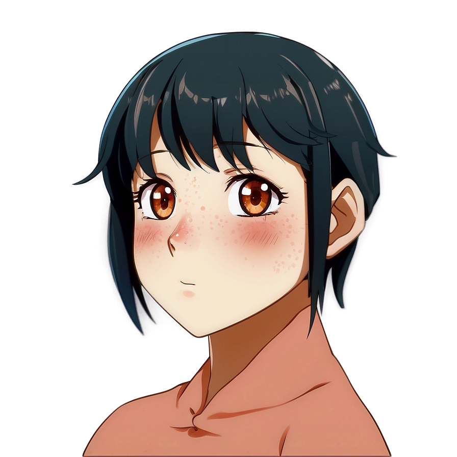 Anime Blush With Freckles Png Ghl86 PNG Image