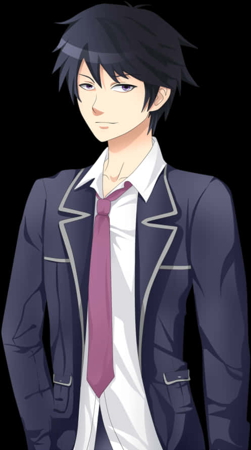 Anime Boyin Suit PNG Image