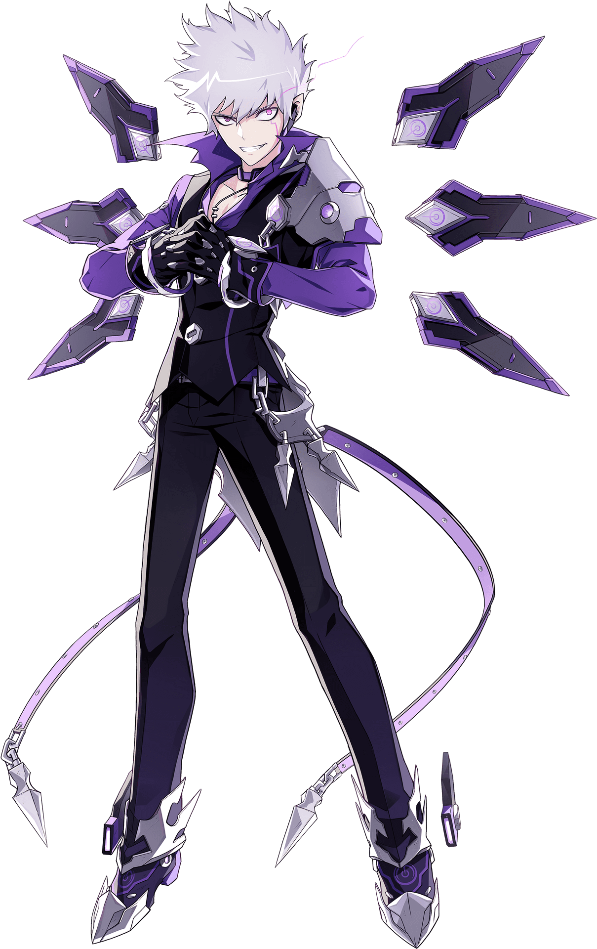 Anime Character Futuristic Design PNG Image