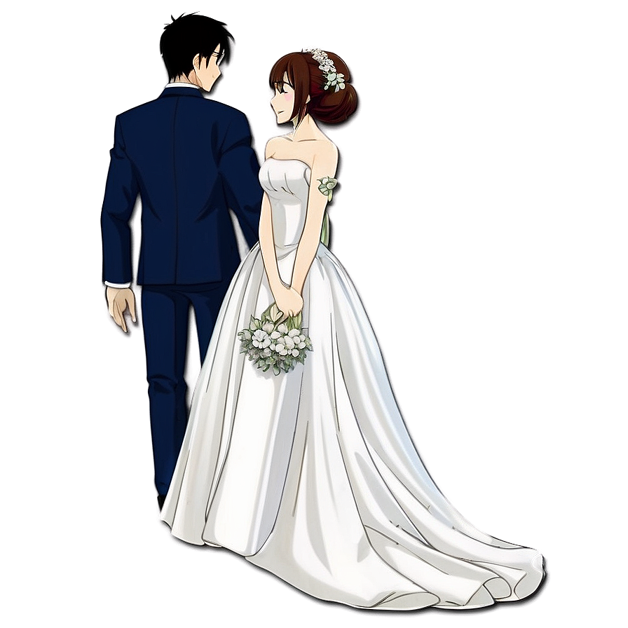 Anime Character In Wedding Dress Png 66 PNG Image