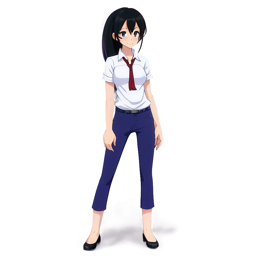 Anime Character Standing Pose Png Fix19 PNG Image