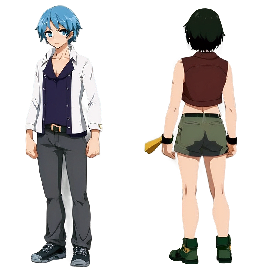 Anime Character Standing Pose Png Nbu PNG Image