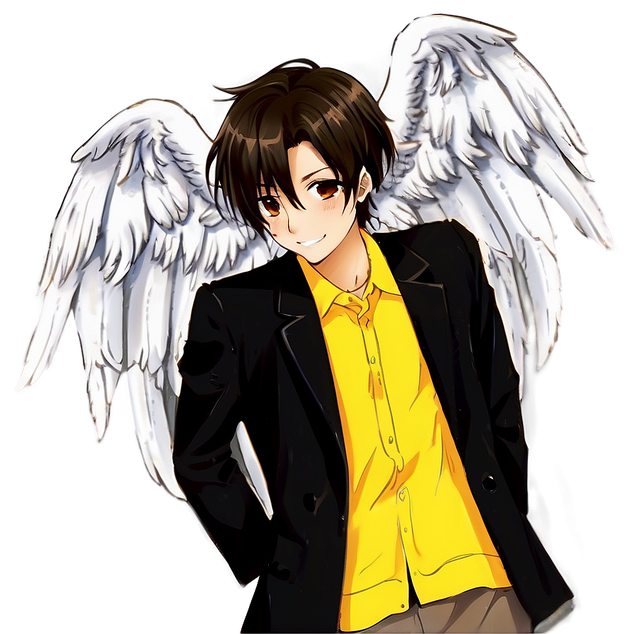 Anime Character With Angel Wings Png Rbd PNG Image