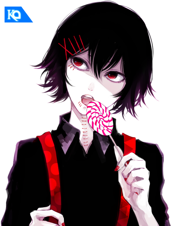 Anime Character With Lollipop PNG Image