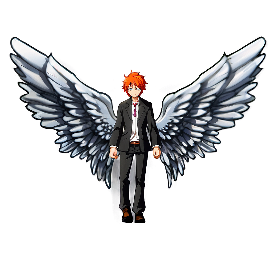 Anime Character With Wings Png Uks PNG Image