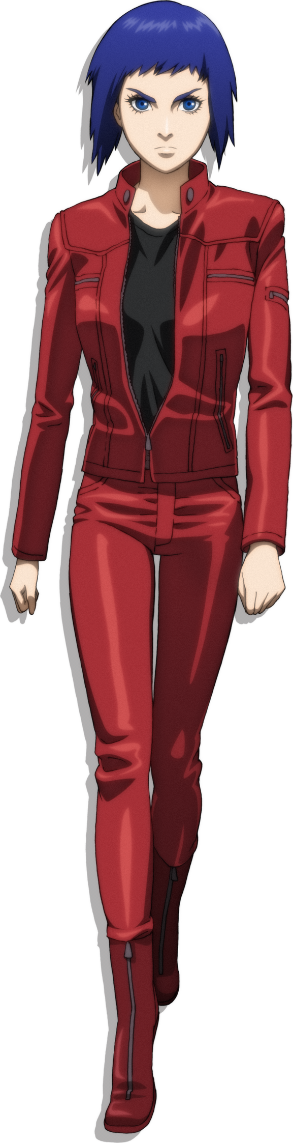 Anime Characterin Red Suit PNG Image