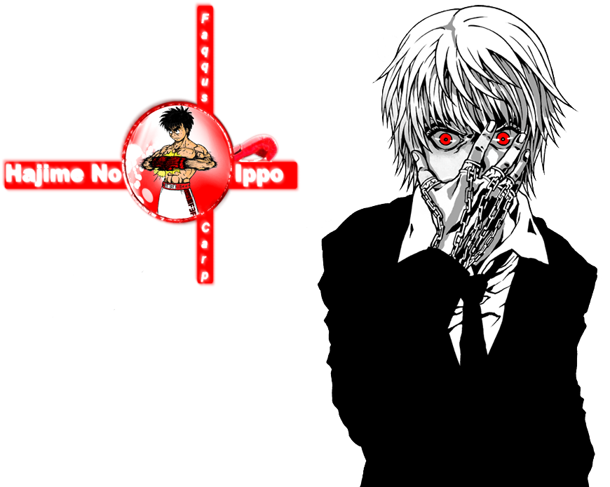 Anime Crossover Fanart Tokyo Ghoul Hajimeno Ippo PNG Image