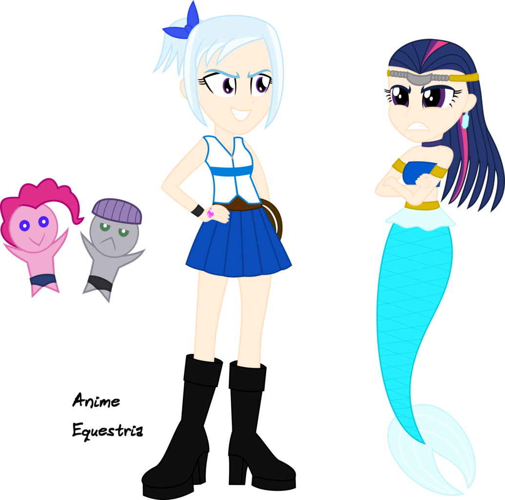 Anime Equestria Aquarius Characters PNG Image