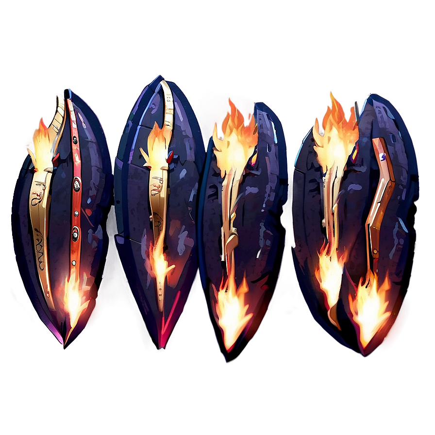 Anime Fire Embers Png 06252024 PNG Image