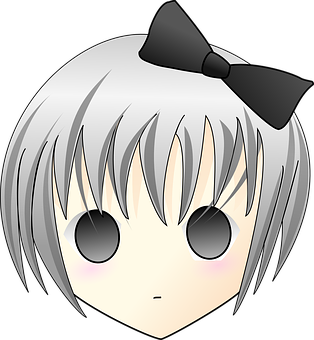 Anime Girl Avatar Graphic PNG Image