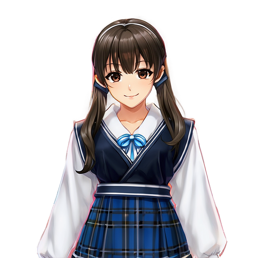 Anime Girl In School Festival Outfit Png Xnc PNG Image