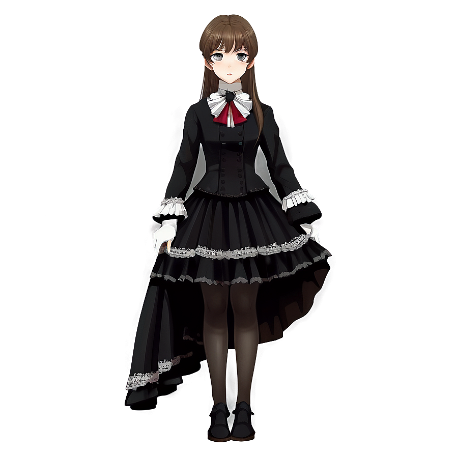 Anime Girl In Victorian Dress Png Cxy PNG Image