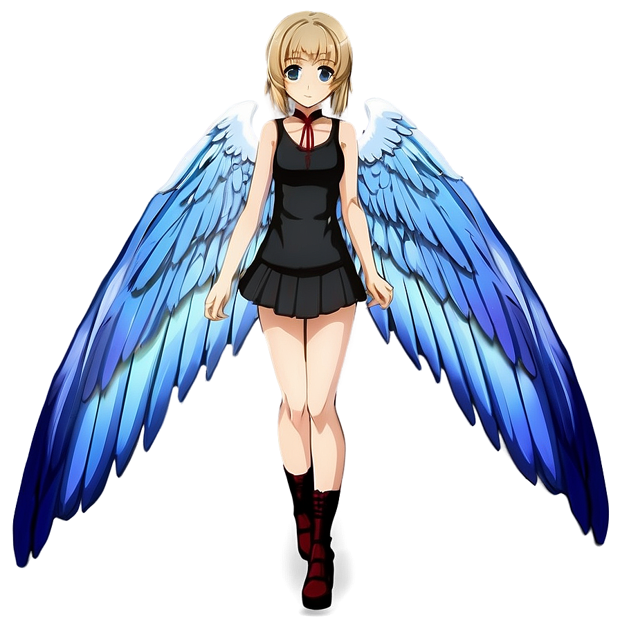 Anime Girl With Wings Png Yqc46 PNG Image