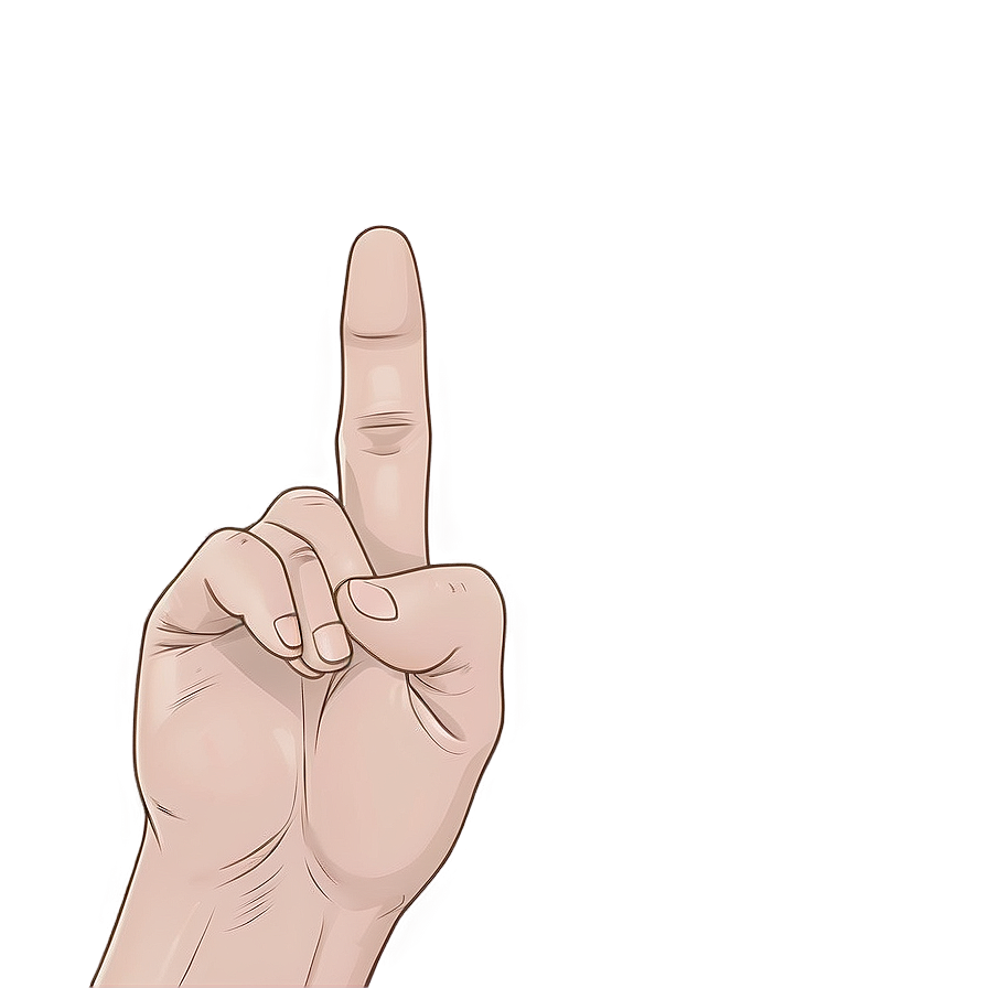 Anime Hand Gesture Png Pfy PNG Image