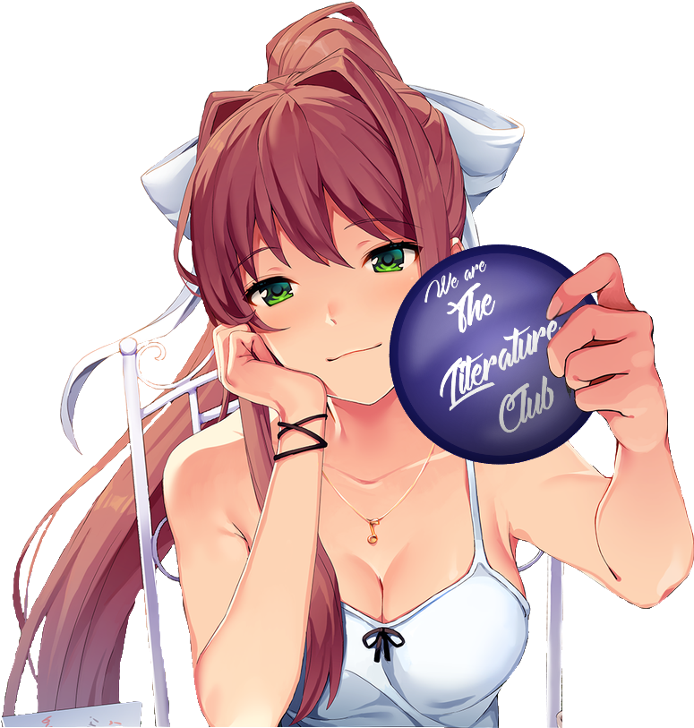 Anime Literature Club Member PNG Image