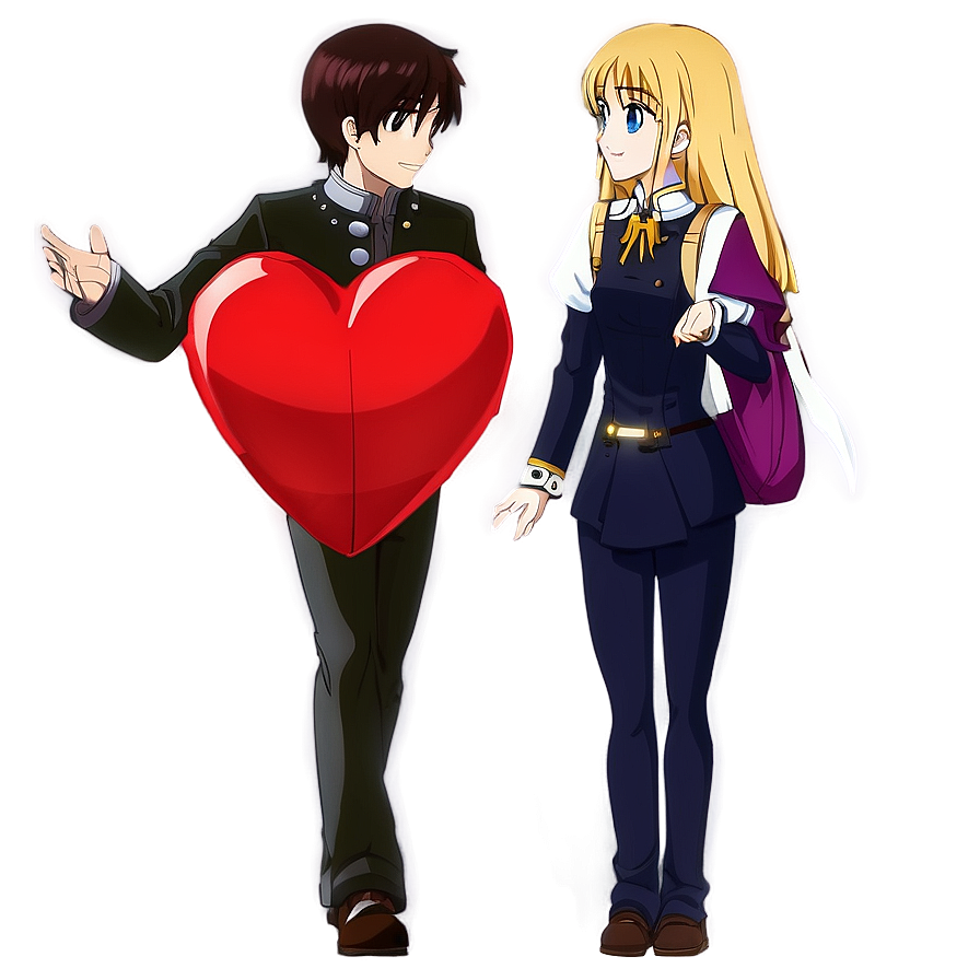 Anime Love Story Png Mlk PNG Image