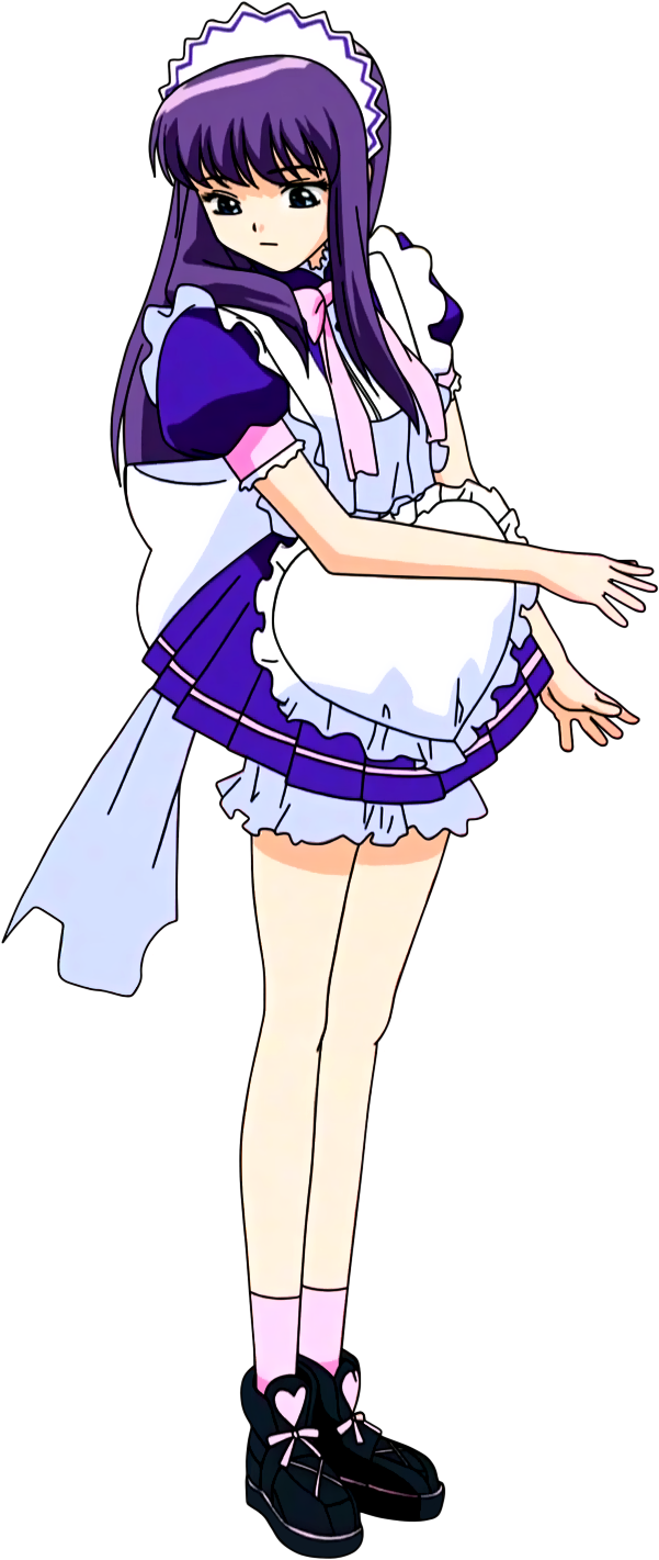 Anime Maid Character Pose PNG Image