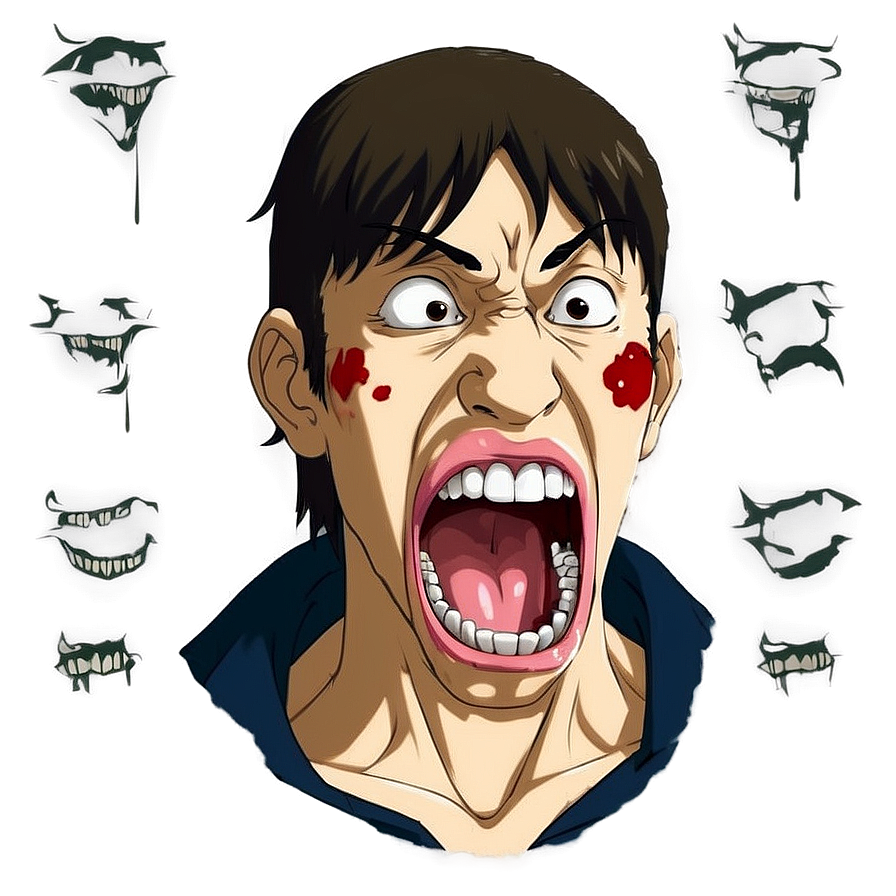 Anime Mouth Eating Png 06202024 PNG Image