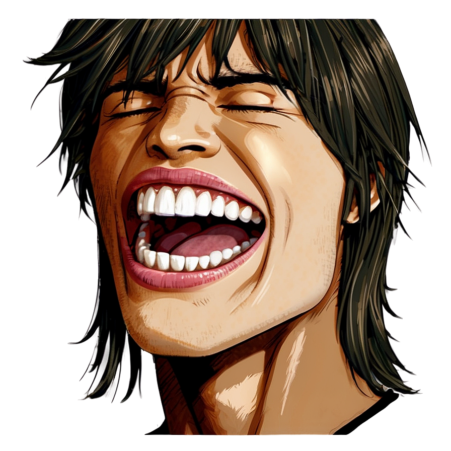 Anime Mouth Singing Png Xxf PNG Image