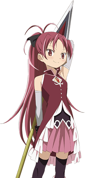 Anime Redhead Girlwith Spear PNG Image