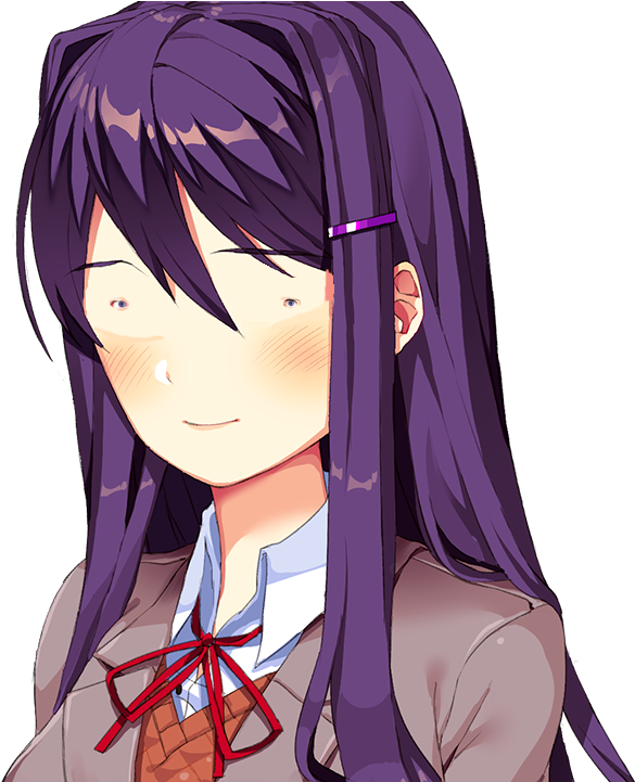 Anime Schoolgirl Smiling PNG Image