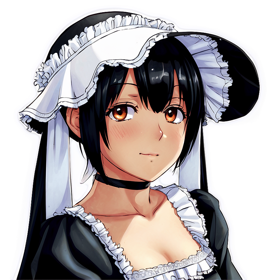 Anime Style Maid Hat Png Chc PNG Image