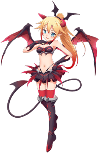 Anime Vampire Girl Illustration PNG Image