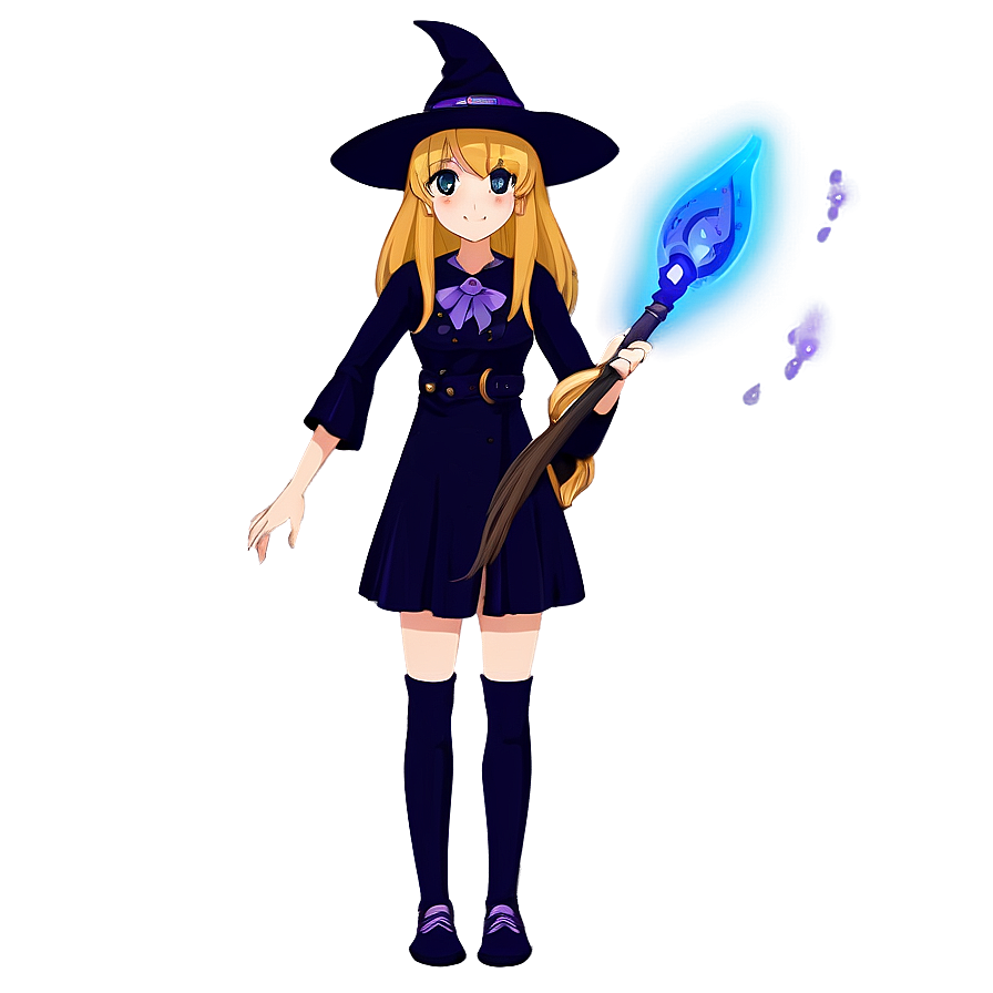 Anime Witch Girl Png 05062024 PNG Image