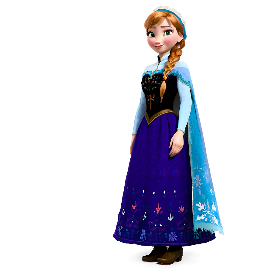 Anna From Frozen Png Wtm PNG Image