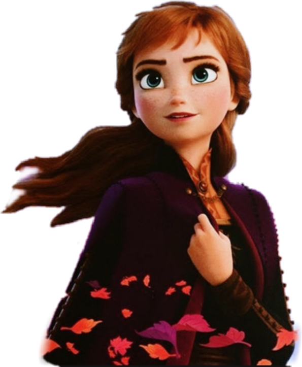 Anna Frozen Character Portrait PNG Image