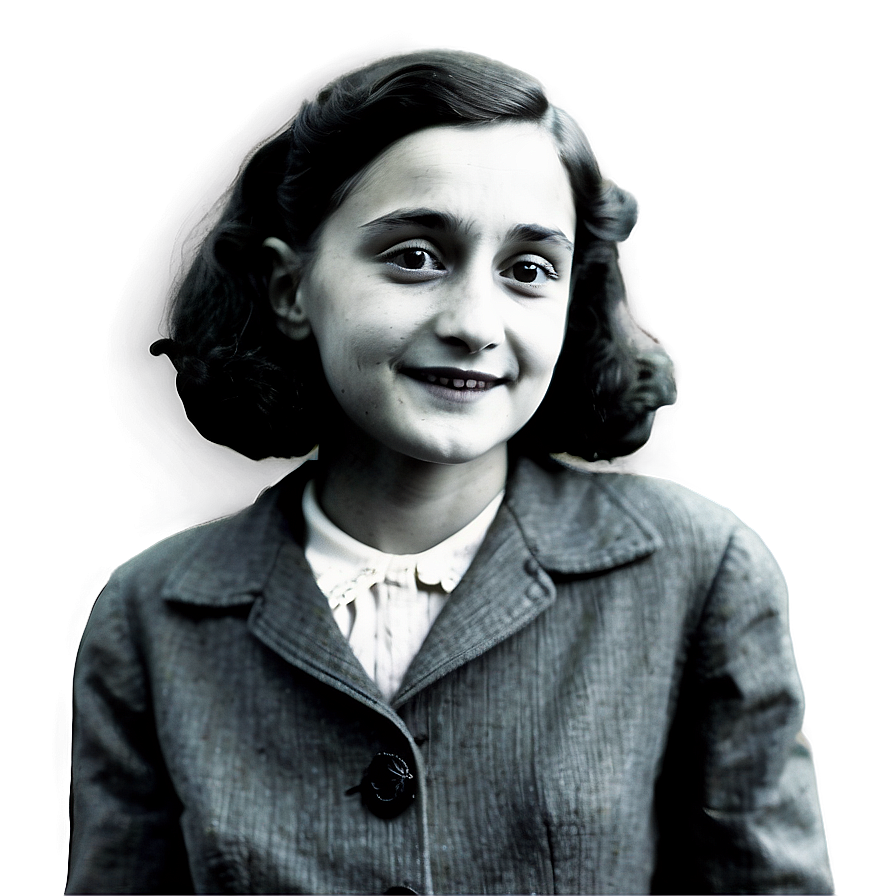 Anne Frank Historical Photograph Png Kll PNG Image