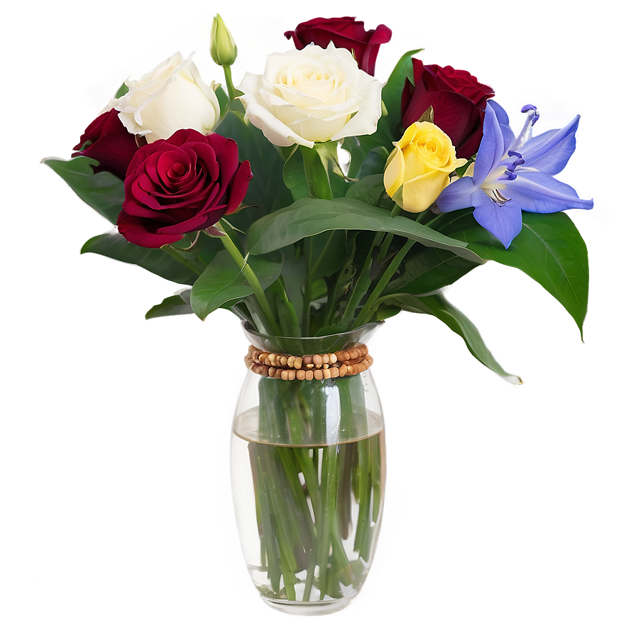 Anniversary Flowers In Vase Png 06272024 PNG Image