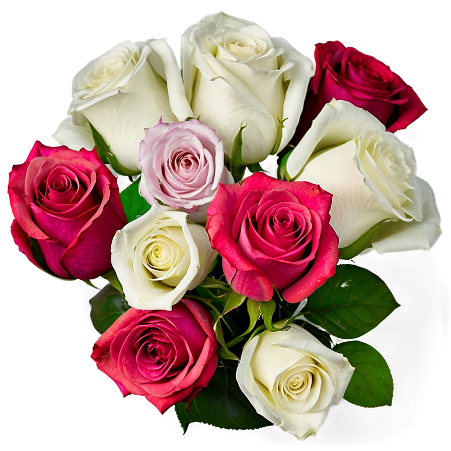 Anniversary Roses Arrangement Png Mkj PNG Image