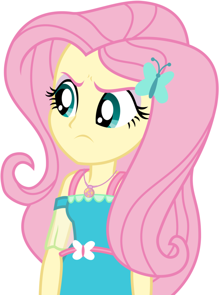 Annoyed Pink Haired Cartoon Character PNG Image