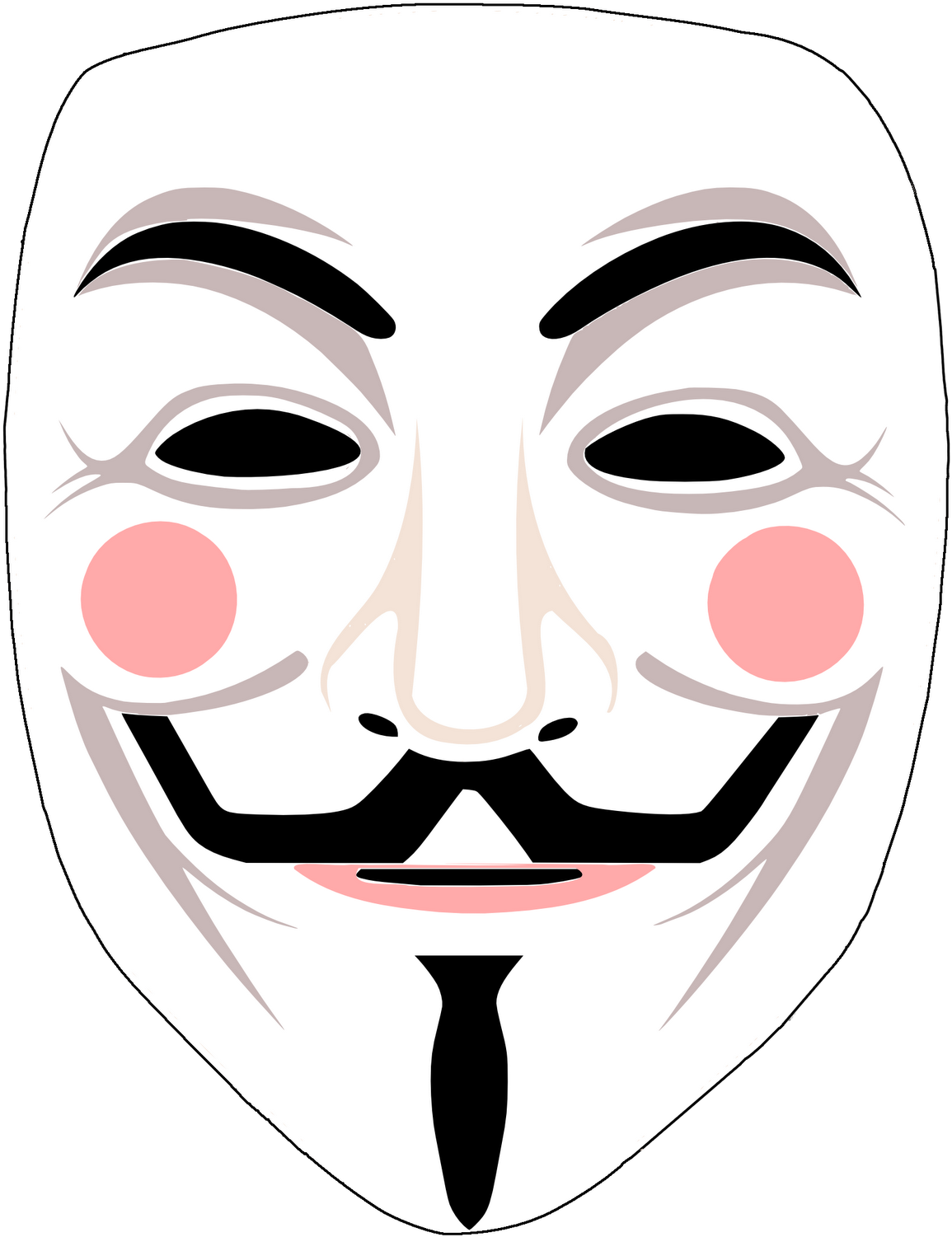 Anonymous Mask Graphic PNG Image