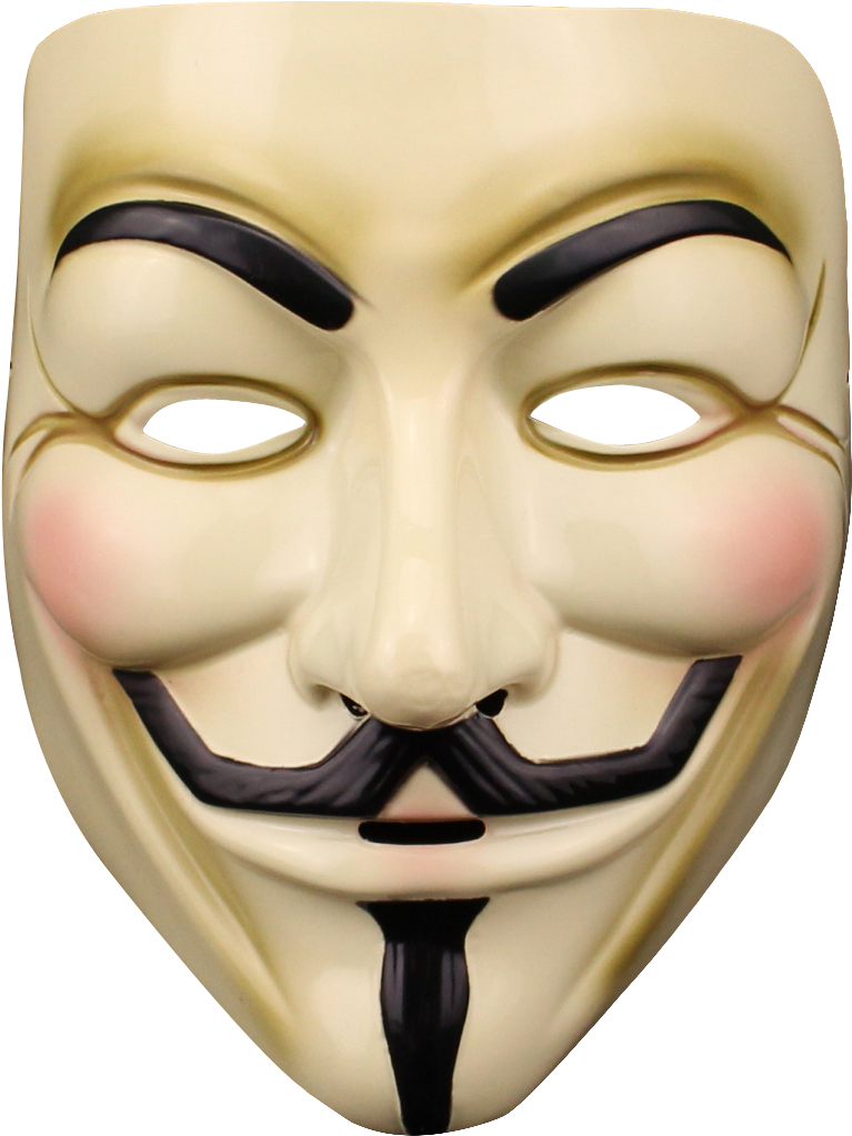 Anonymous Mask Iconic Symbol PNG Image