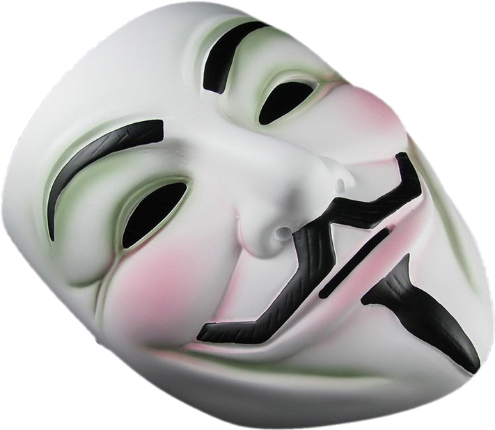 Anonymous Mask Iconic Symbol PNG Image