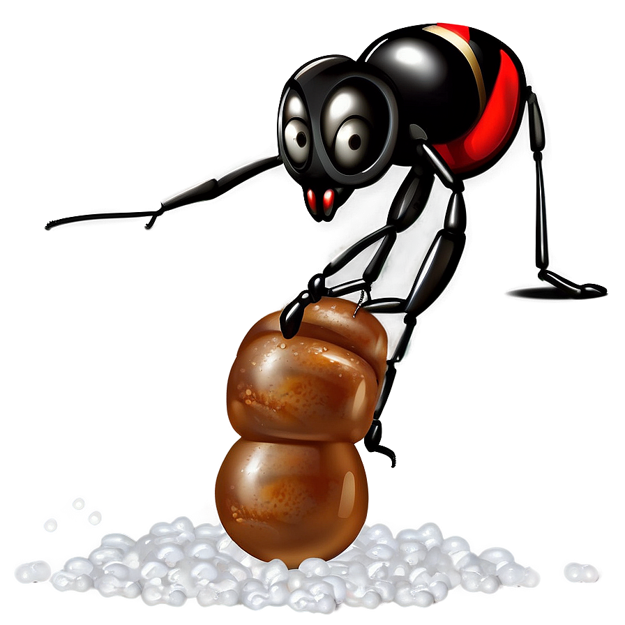 Ant Eating Sugar Art Png Dvd55 PNG Image